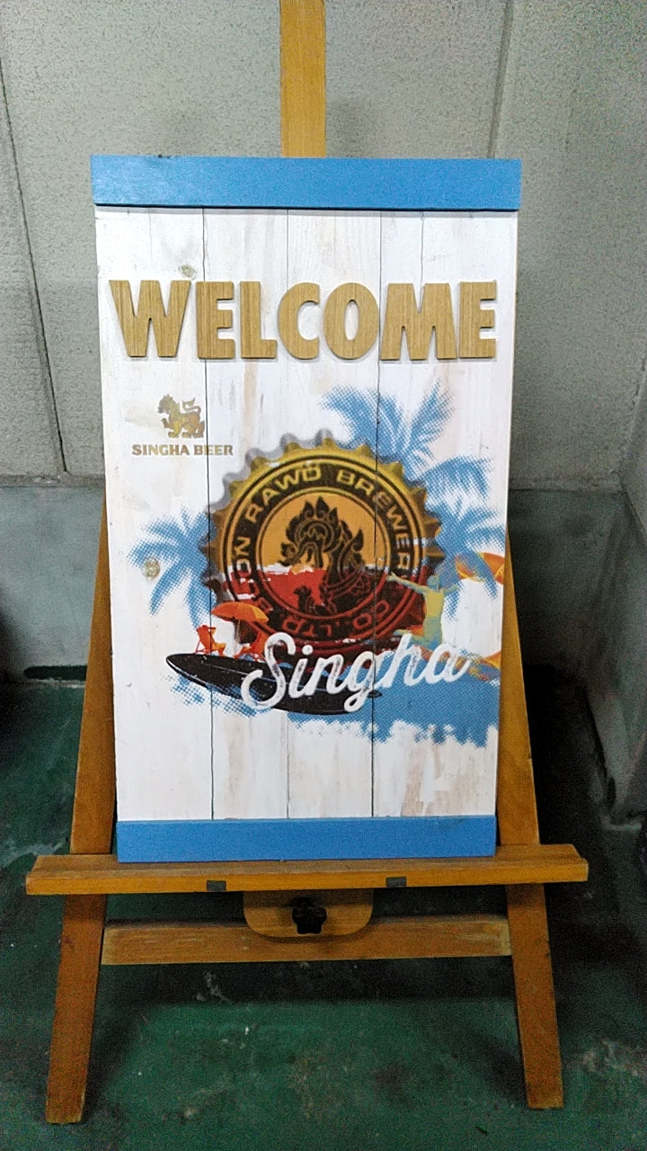 シンハービールウエルカムボード