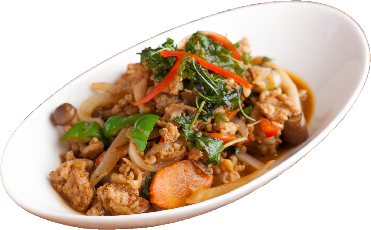 鶏肉のタイバジル炒め(ガパオ)