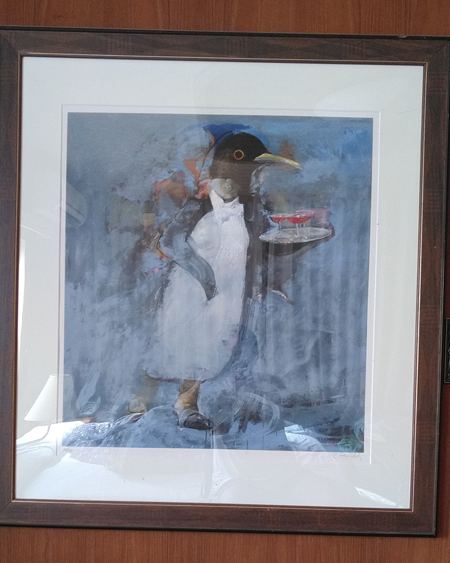 イギリス製 ファーストペンギン リトグラフ